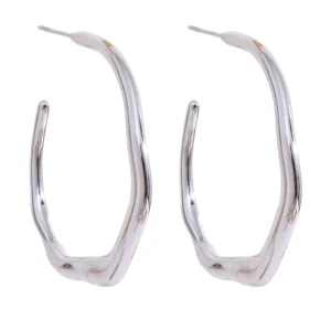 Pendientes Eternal Flow Hoops Acero