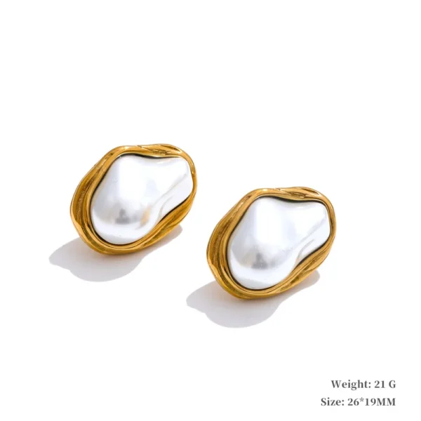 H4a4ae76f02384541b98bab72a44a505bh.webp Pendientes Pear Acero Baño Oro