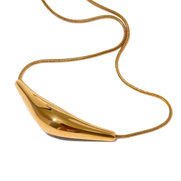 Collar Eternal Melt Acero Baño Oro