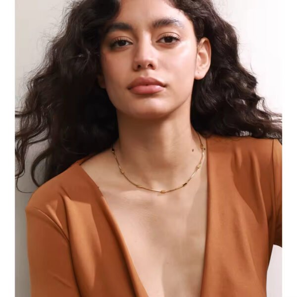 Collar Aura Capsules Acero Baño Oro