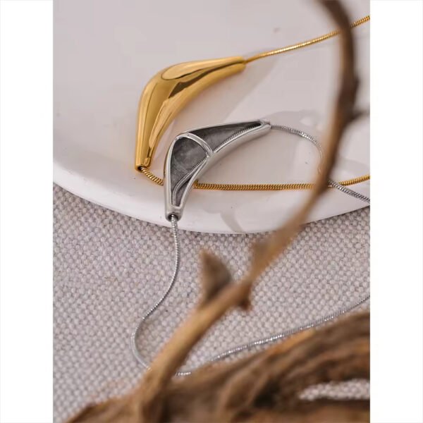 Collar Eternal Melt Acero Baño Oro