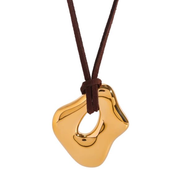 Collar Aether Leak Acero Oro