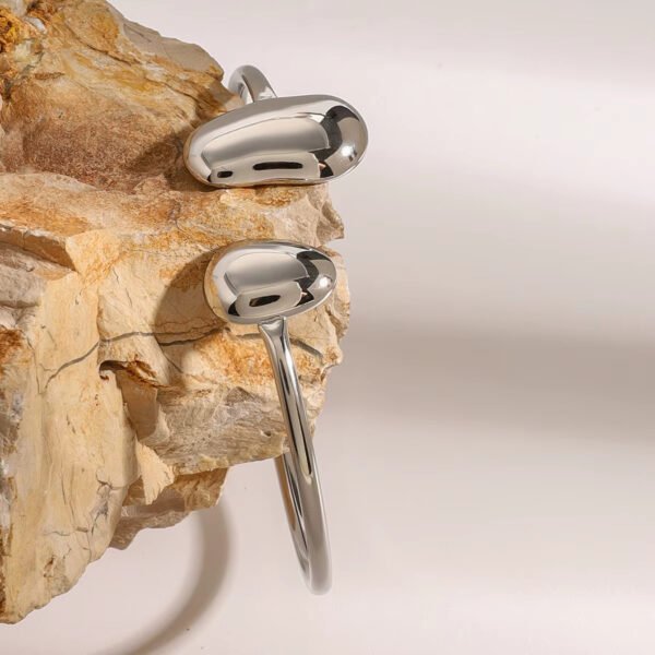 Brazalete Droplets Acero