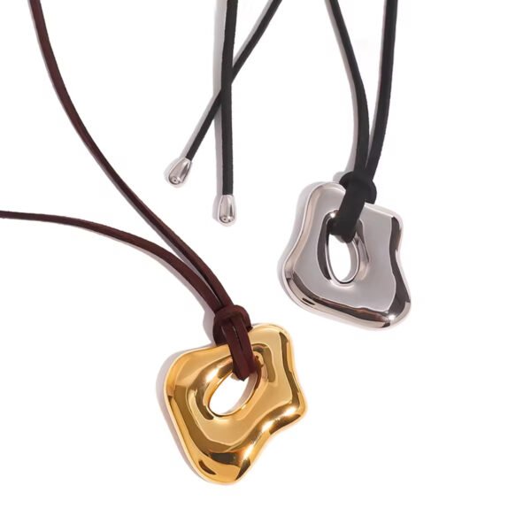 Collar Aether Leak Acero Oro